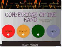 Tablet Screenshot of confessionsofthehand.com